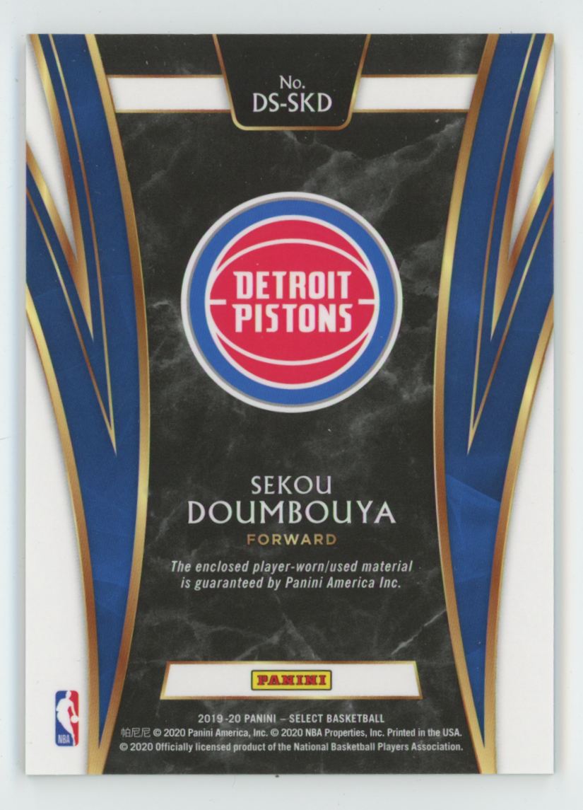 Sekou Doumbouya 2019 Panini Select Draft Selections Memorabilia RC Jersey