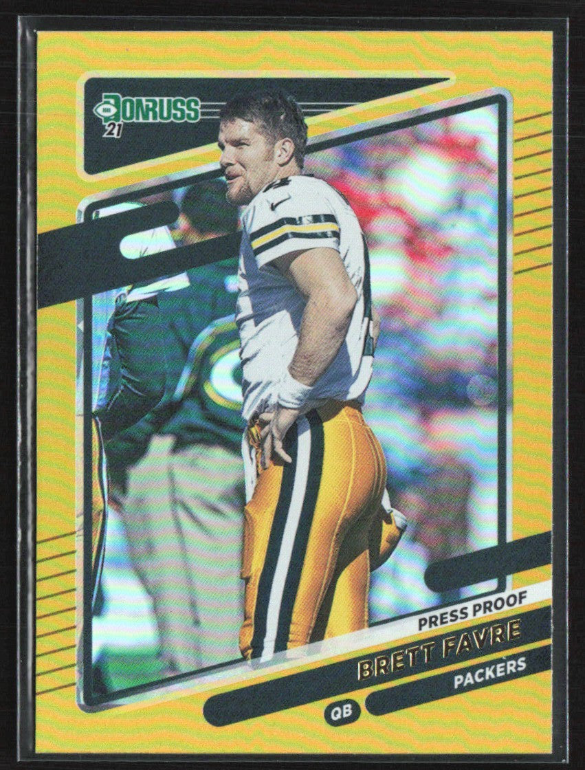 Brett Favre 2021 Donruss Press Proof Premium #156 Green Bay Packers