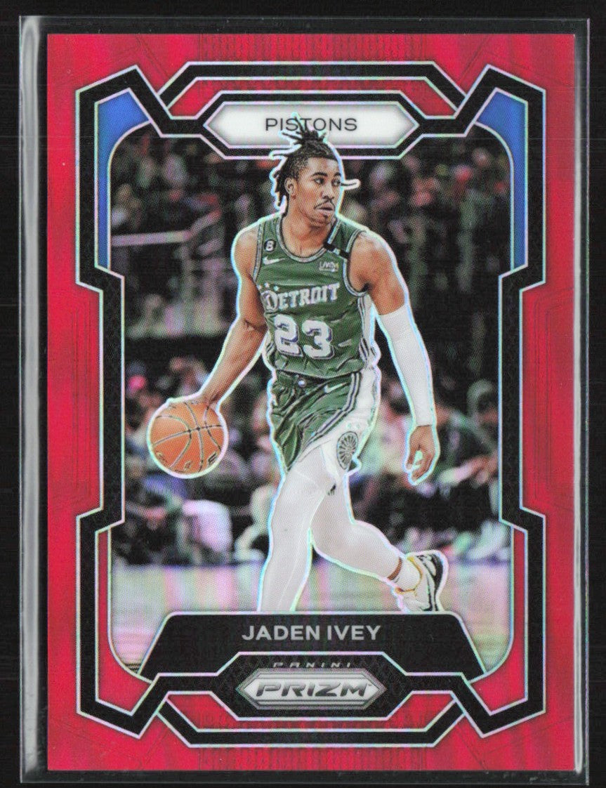 Jaden Ivey 2023 Panini Prizm Red /299 #52 Detroit Pistons