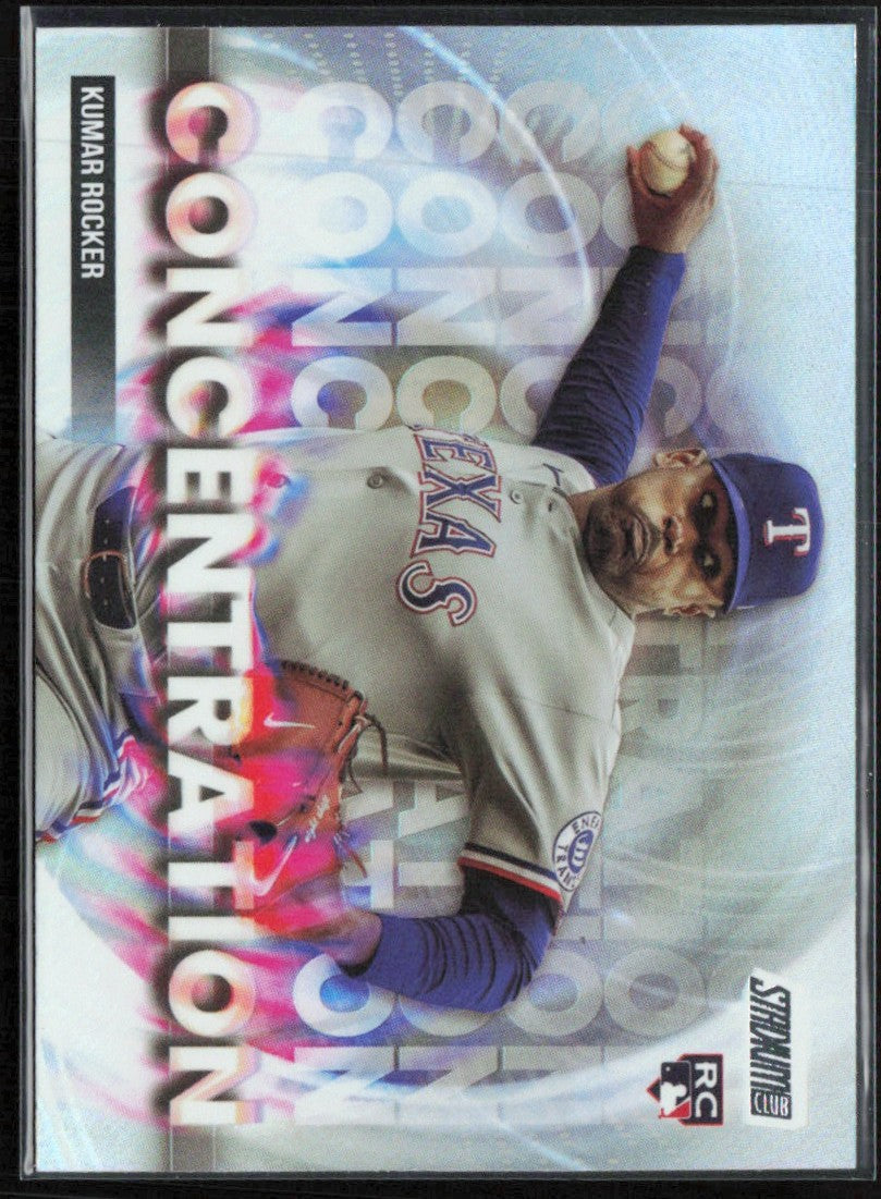 Kumar Rocker 2025 Topps Stadium Club Concentration RC #C-24 Texas Rangers