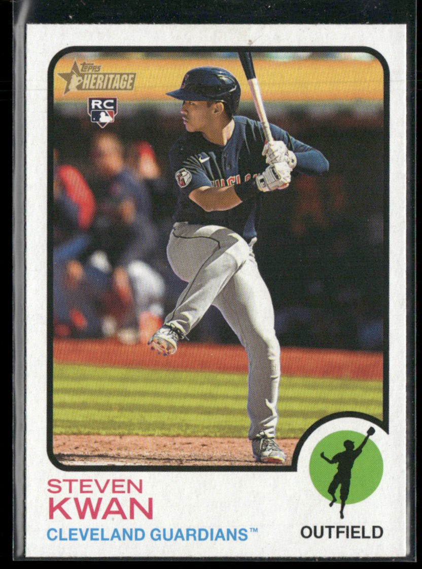 Steven Kwan 2022 Topps Heritage RC #562 Cleveland Guardians