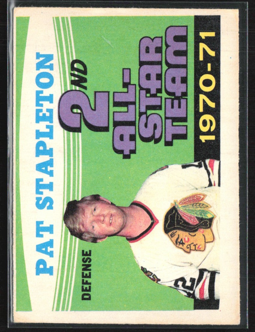 Pat Stapleton 1971 O-Pee-Chee #258 Chicago Blackhawks
