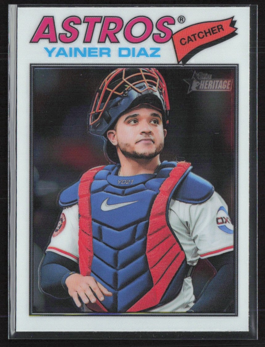 Yainer Diaz 2026 Topps Heritage Chrome #219 Houston Astros