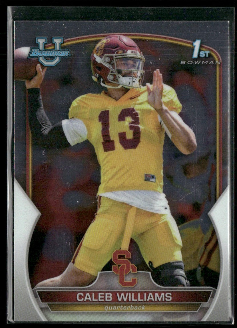 Caleb Williams 2022 Bowman University Chrome 1st #50 USC Trojans