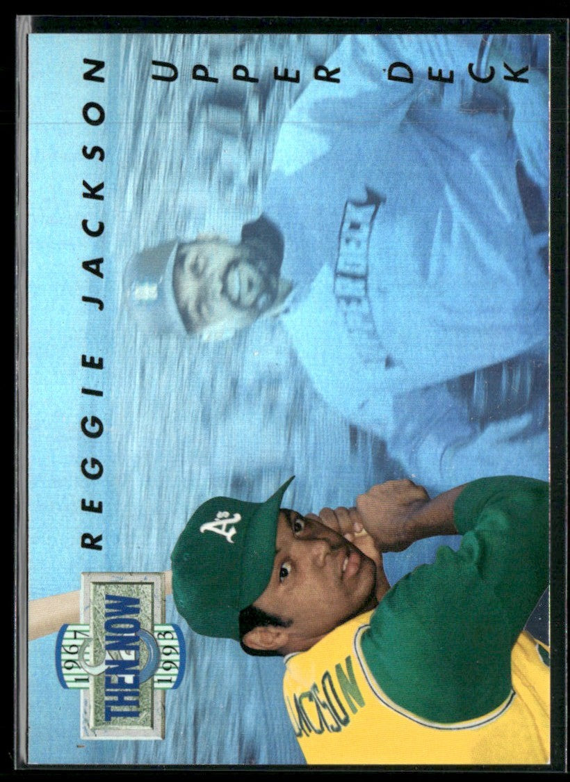 Reggie Jackson 1993 Upper Deck Then and Now #TN16 Oakland Athletics