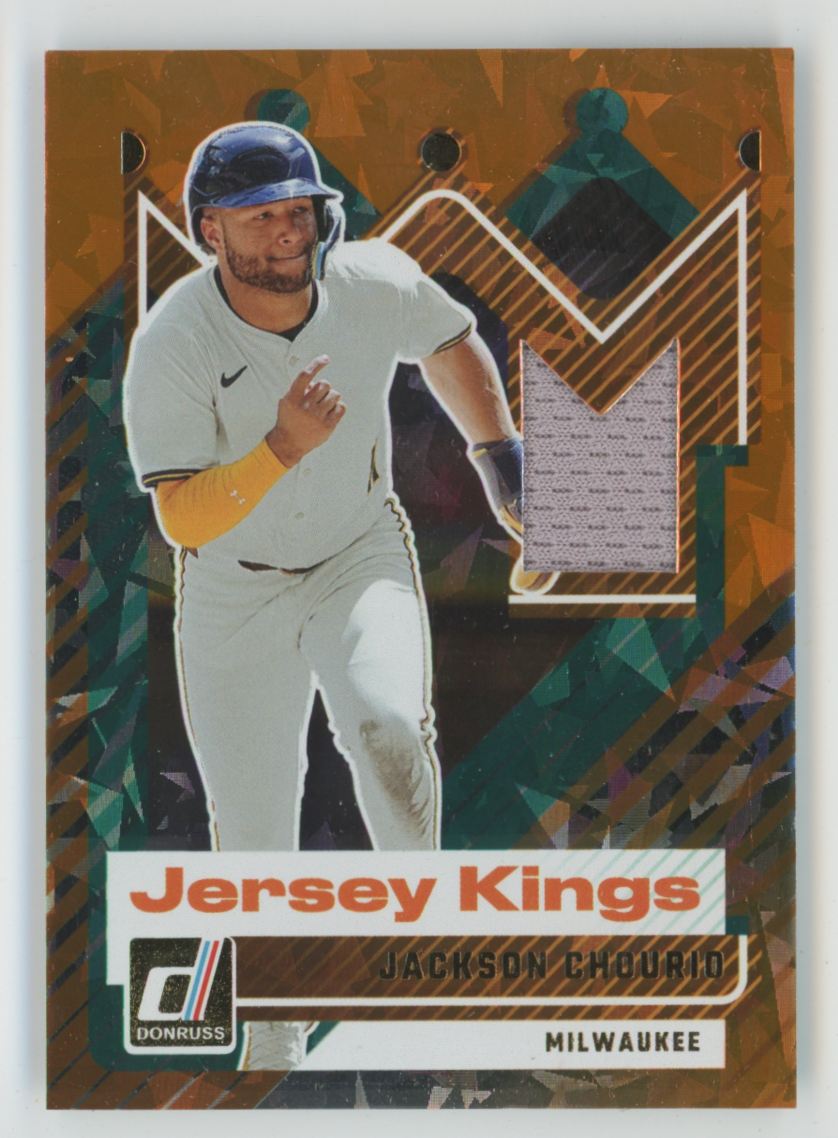 Jackson Chourio 2025 Donruss Jersey Kings Jersey #JK-JC Milwaukee Brewers
