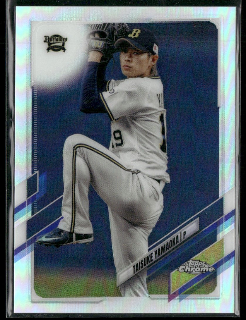 Taisuke Yamaoka 2021 Topps Chrome Nippon Refractor #44 Orix Buffaloes