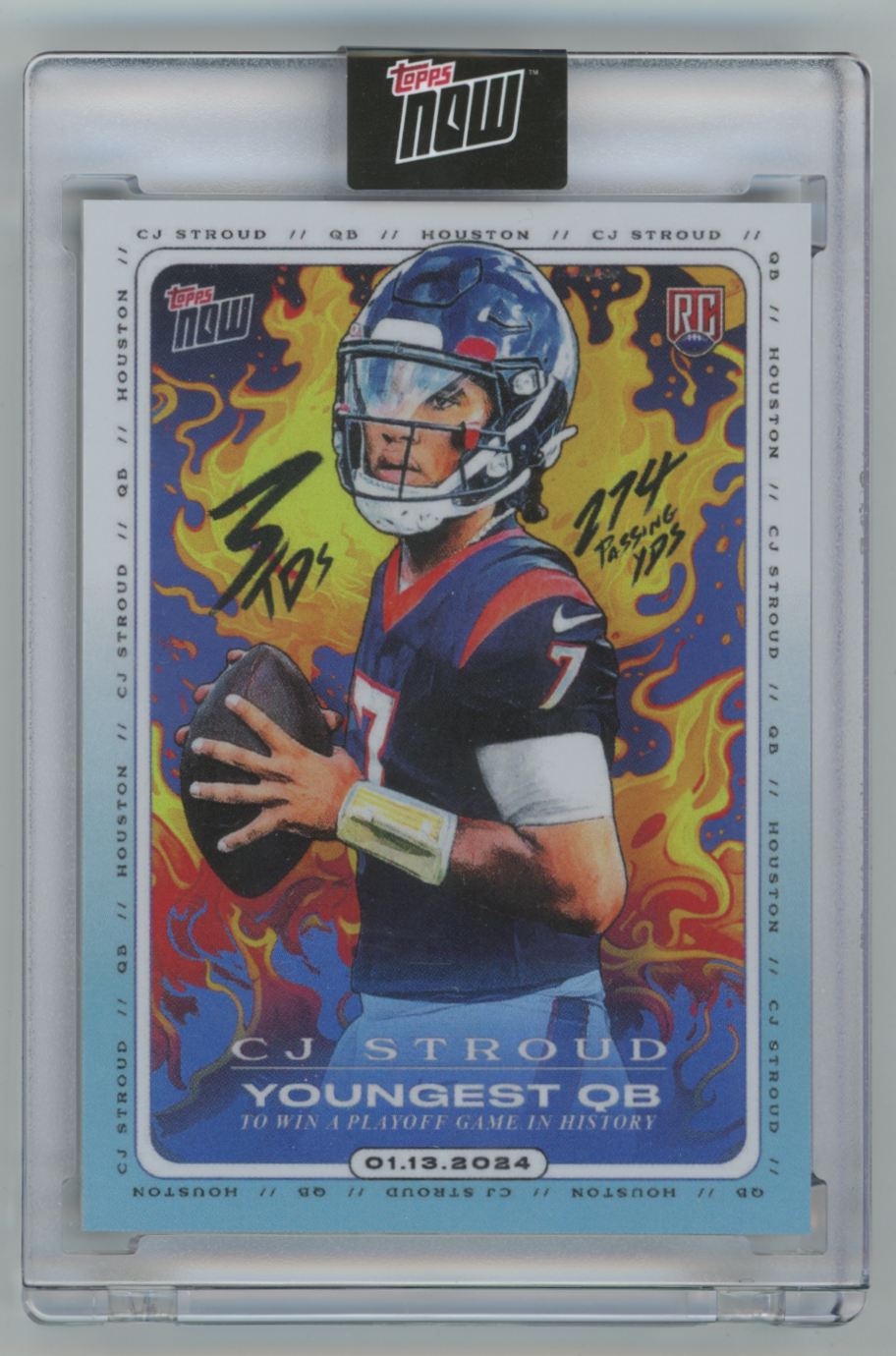 CJ Stroud 2024 Topps Now RC #CJ2 Houston Texans