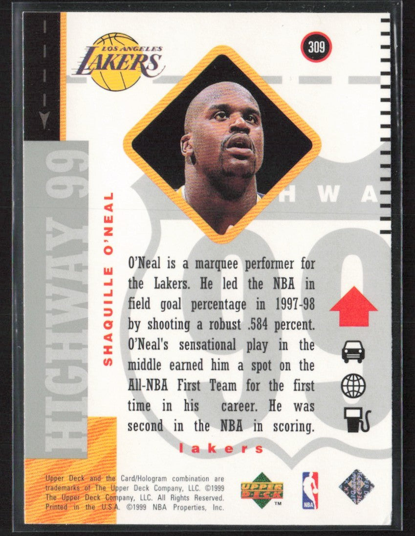 Shaquille O'Neal 1999 Upper Deck Highway 99 #309 Los Angeles Lakers