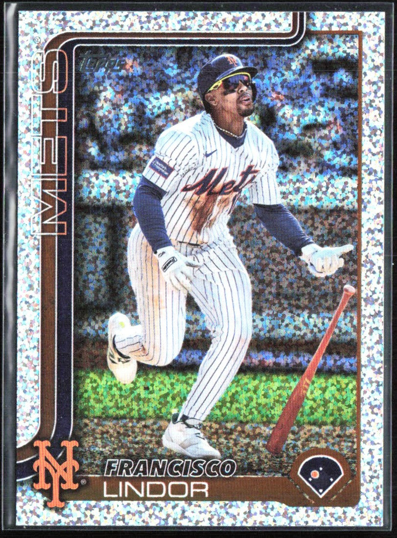 Francisco Lindor 2025 Topps Sandglitter #350 New York Mets
