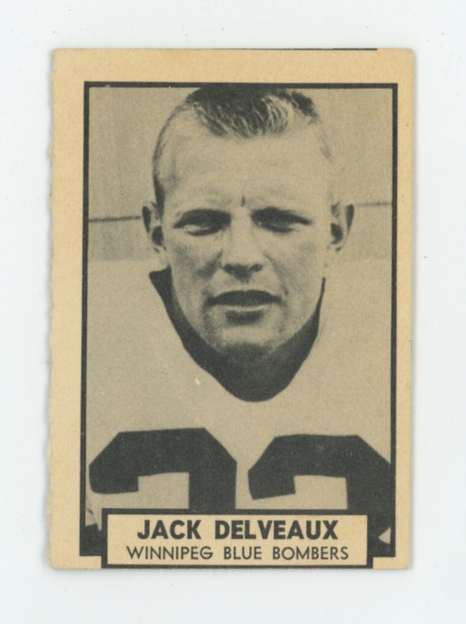 Jack Delveaux 1962 Topps CFL #150 Winnipeg Blue Bombers