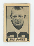 Jack Delveaux 1962 Topps CFL #150 Winnipeg Blue Bombers