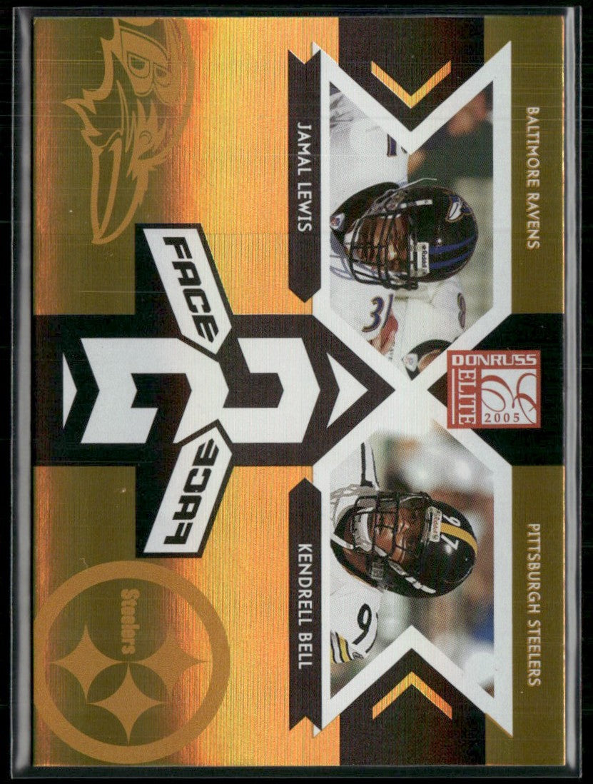 Jamal Lewis/Kendrell Bell 2005 Donruss Elite Face 2 Gold /1000 #CB-10