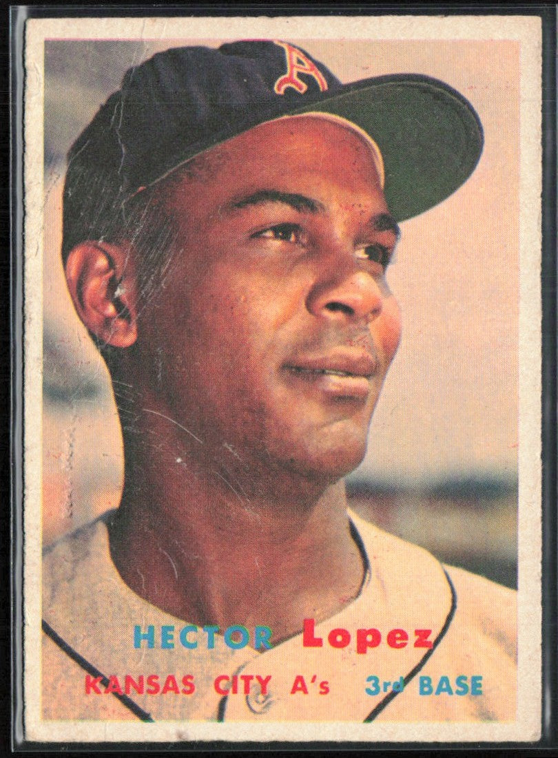 Hector Lopez 1957 Topps #6 Kansas City Athletics