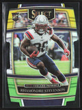 Rhamondre Stevenson 2021 Panini Select Concourse Green & Yellow Die-Cut RC #75
