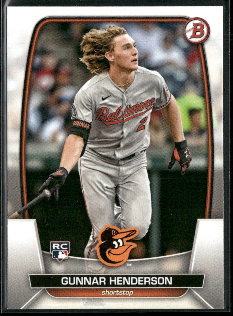 Gunnar Henderson 2023 Bowman RC #65 Baltimore Orioles