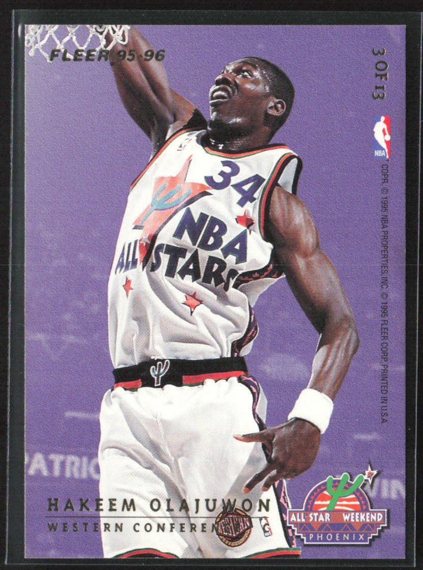 Shaquille O'Neal/Hakeem Olajuwon 1995 Fleer All-Star Weekend #3