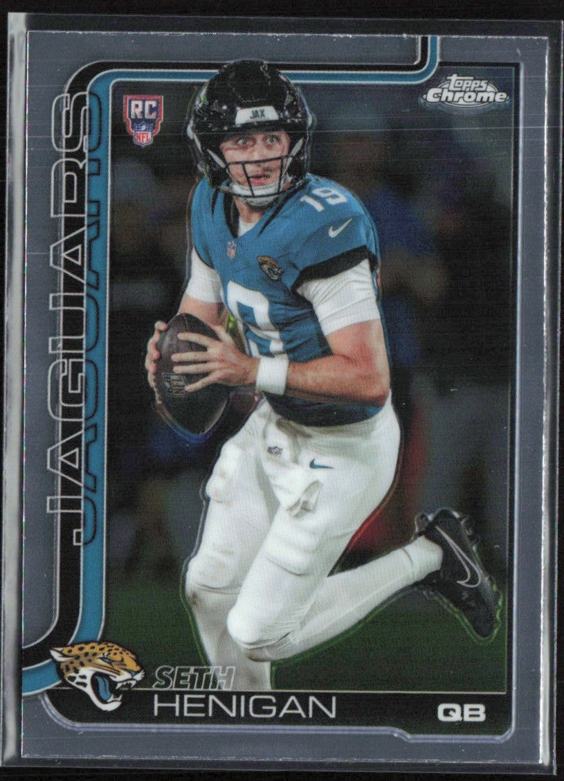 Seth Henigan 2025 Topps Chrome RC #399 Jacksonville Jaguars