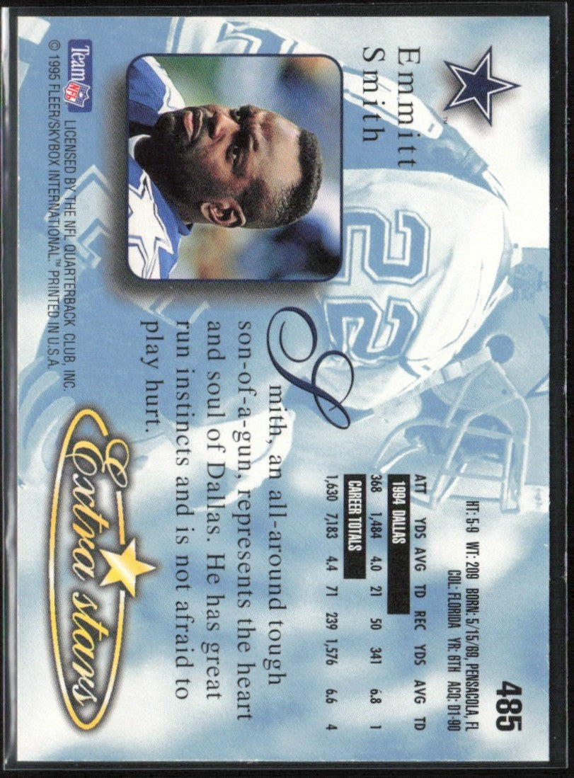 Emmitt Smith 1995 Fleer Ultra Extra Stars #485 Dallas Cowboys