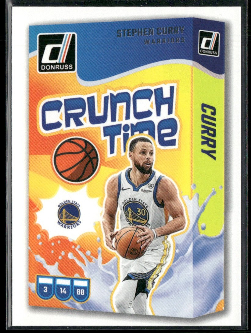 Stephen Curry 2024 Donruss Crunch Time #5 Golden State Warriors
