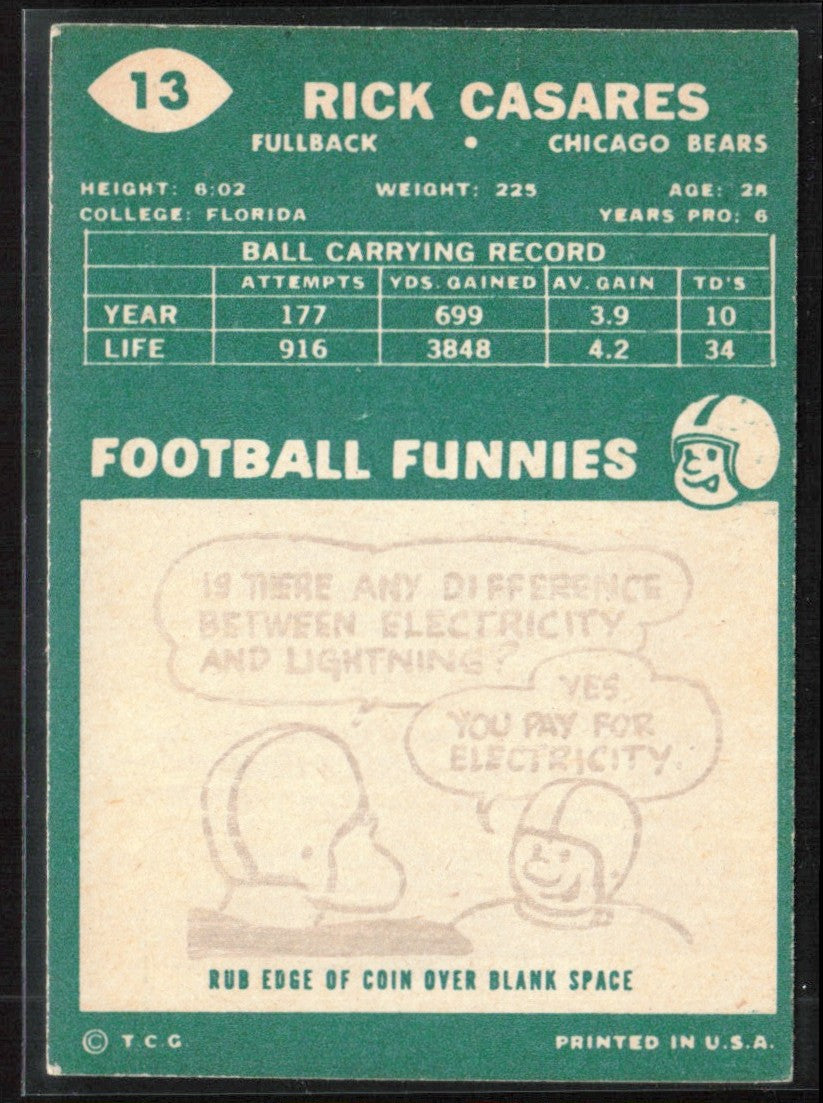 Rick Casares 1960 Topps #13 Chicago Bears