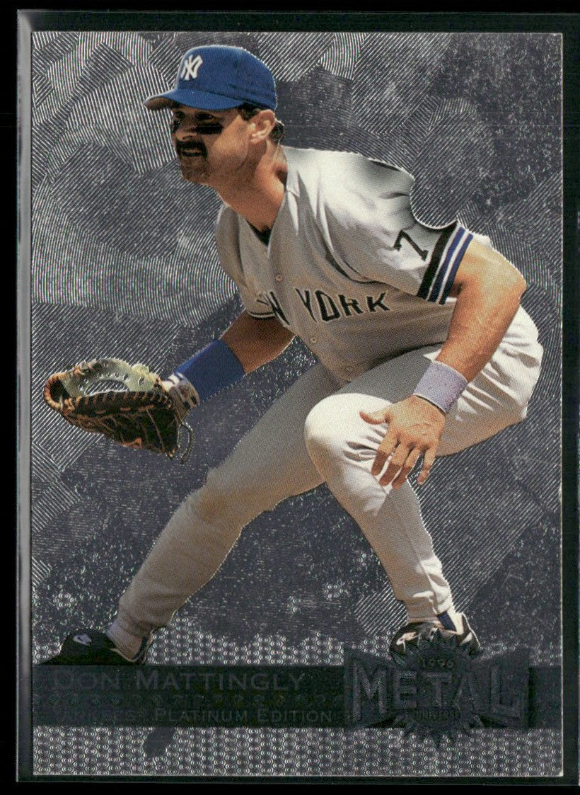 Don Mattingly 1996 Metal Universe Platinum #90 New York Yankees