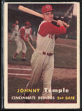 Johnny Temple 1957 Topps #9 Cincinnati Reds