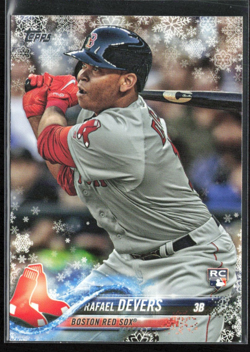 Rafael Devers 2018 Topps Holiday RC #HMW67 Boston Red Sox