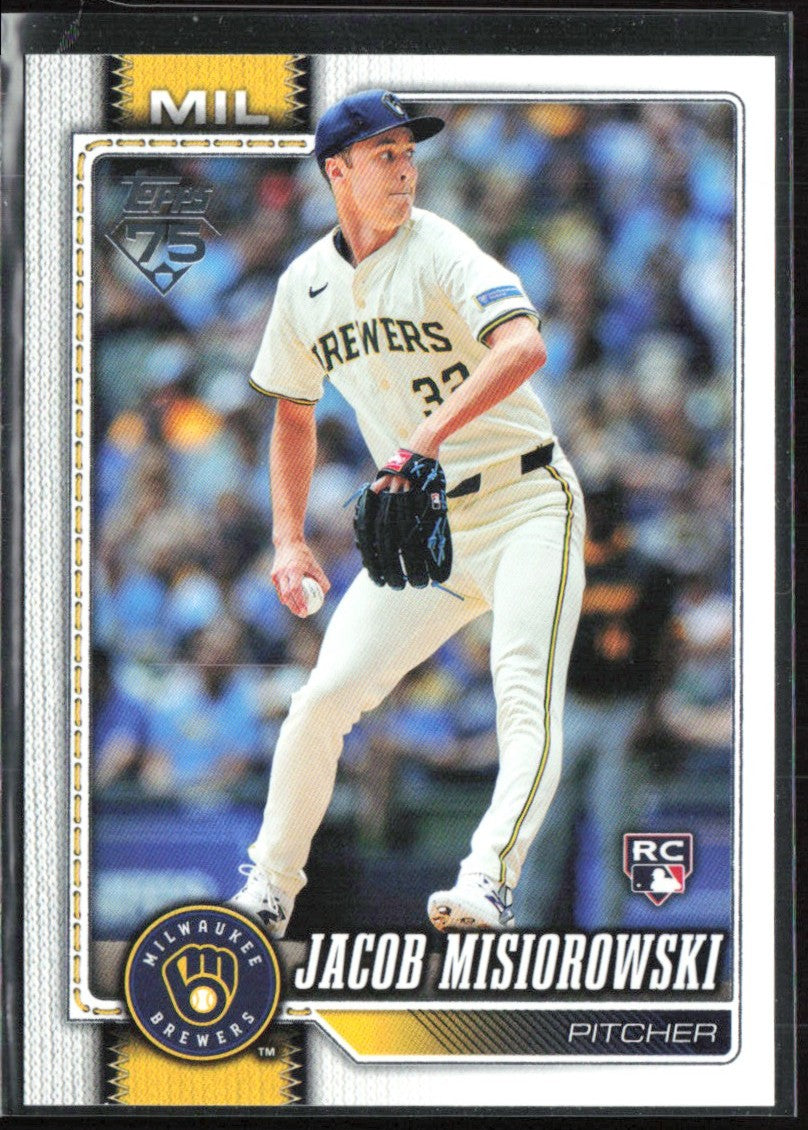 Jacob Misiorowski 2026 Topps RC #10 Milwaukee Brewers