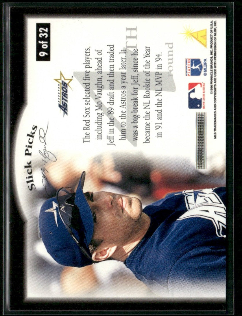 Jeff Bagwell 1996 Pinnacle Aficionado Slick Picks #9 Houston Astros