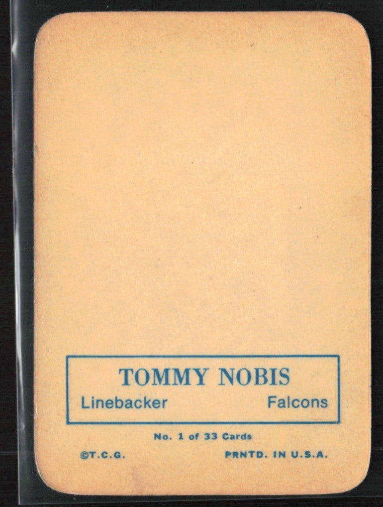Tommy Nobis 1970 Topps #1 Atlanta Falcons