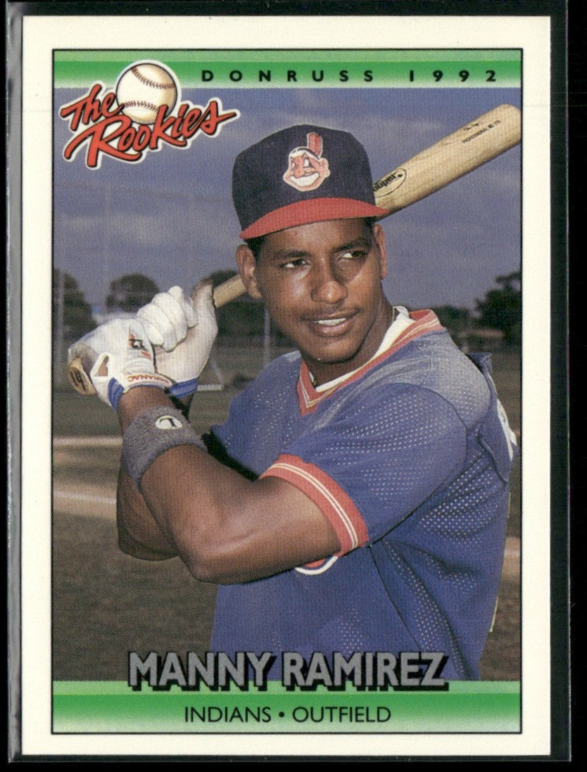 Manny Ramirez 1992 Donruss The Rookies RC #98 Cleveland Indians