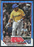 Bobby Dalbec 2023 Topps Blue Holo Foil /999 #390 Boston Red Sox
