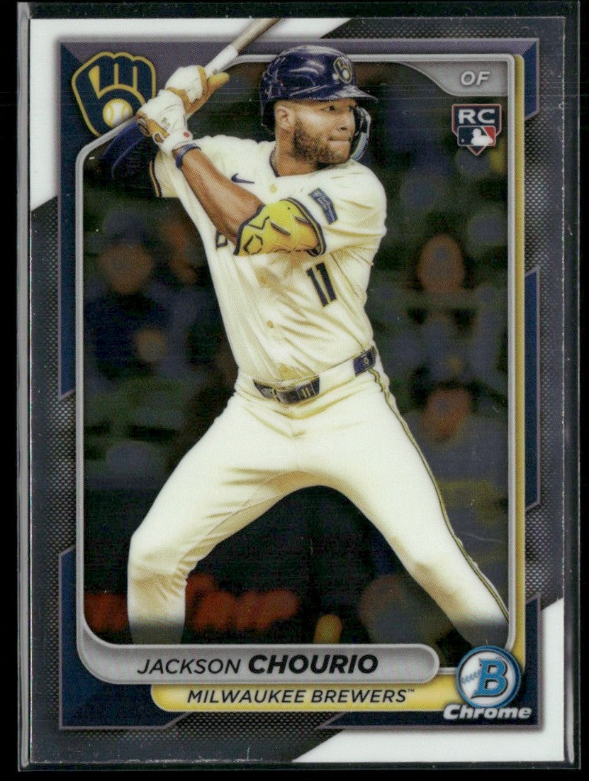 Jackson Chourio 2024 Bowman Chrome RC #69 Milwaukee Brewers