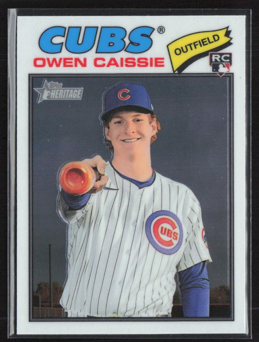 Owen Caissie 2026 Topps Heritage Chrome RC #88 Chicago Cubs
