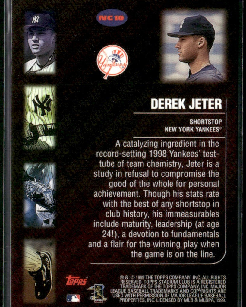 Derek Jeter 1999 Topps Stadium Club Never Compromise #NC10 New York Yankees