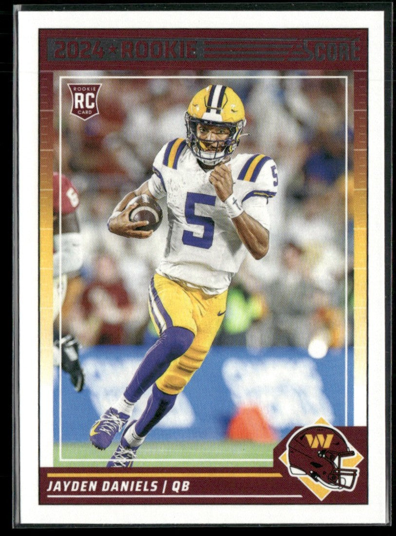 Jayden Daniels 2024 Panini Score RC #302 Washington Commanders