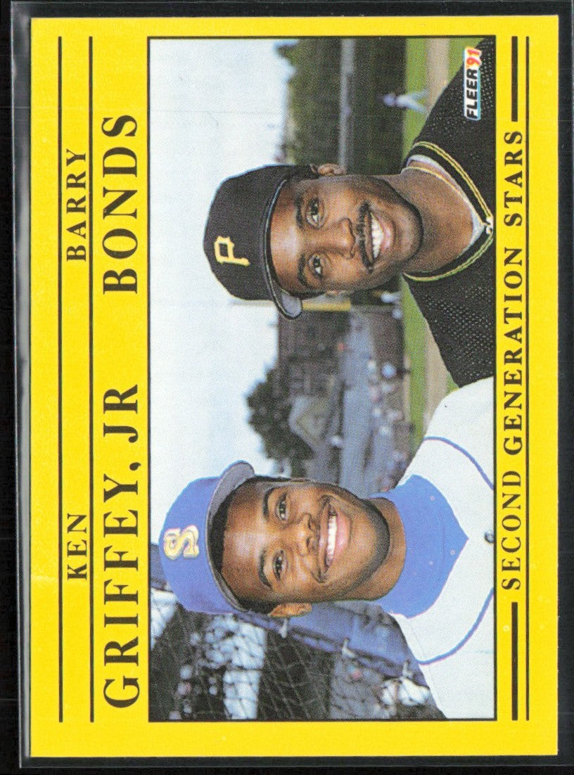 Ken Griffey Jr./Barry Bonds 1991 Fleer #710 Seattle Mariners/Pittsburgh Pirates