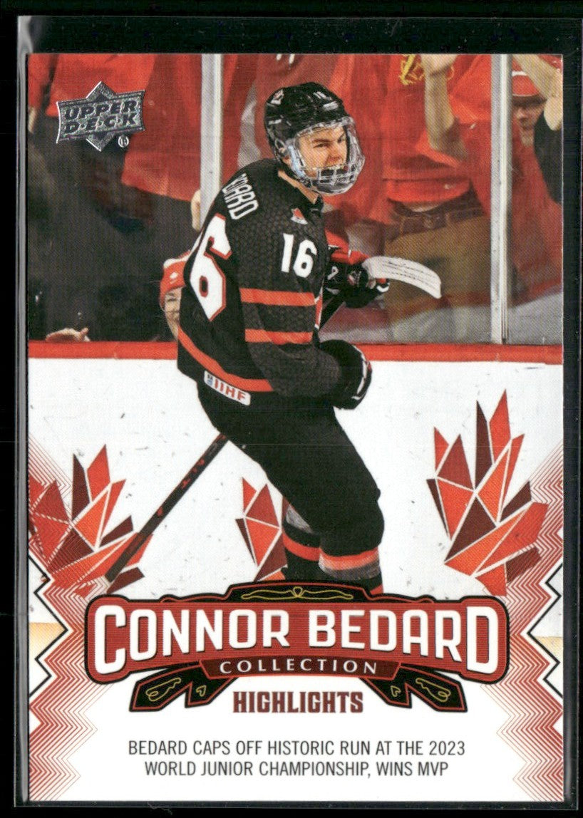 Connor Bedard 2023 Upper Deck Collection Highlights #3 Chicago Blackhawks