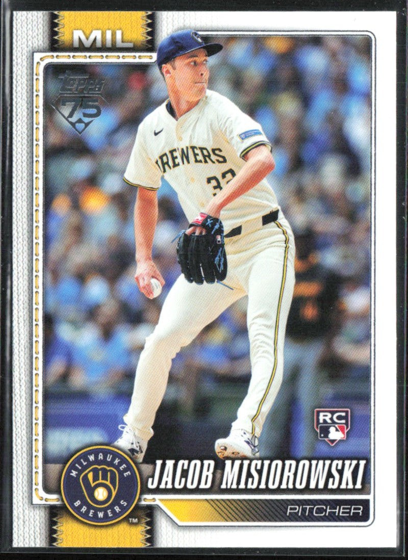 Jacob Misiorowski 2026 Topps RC #10 Milwaukee Brewers