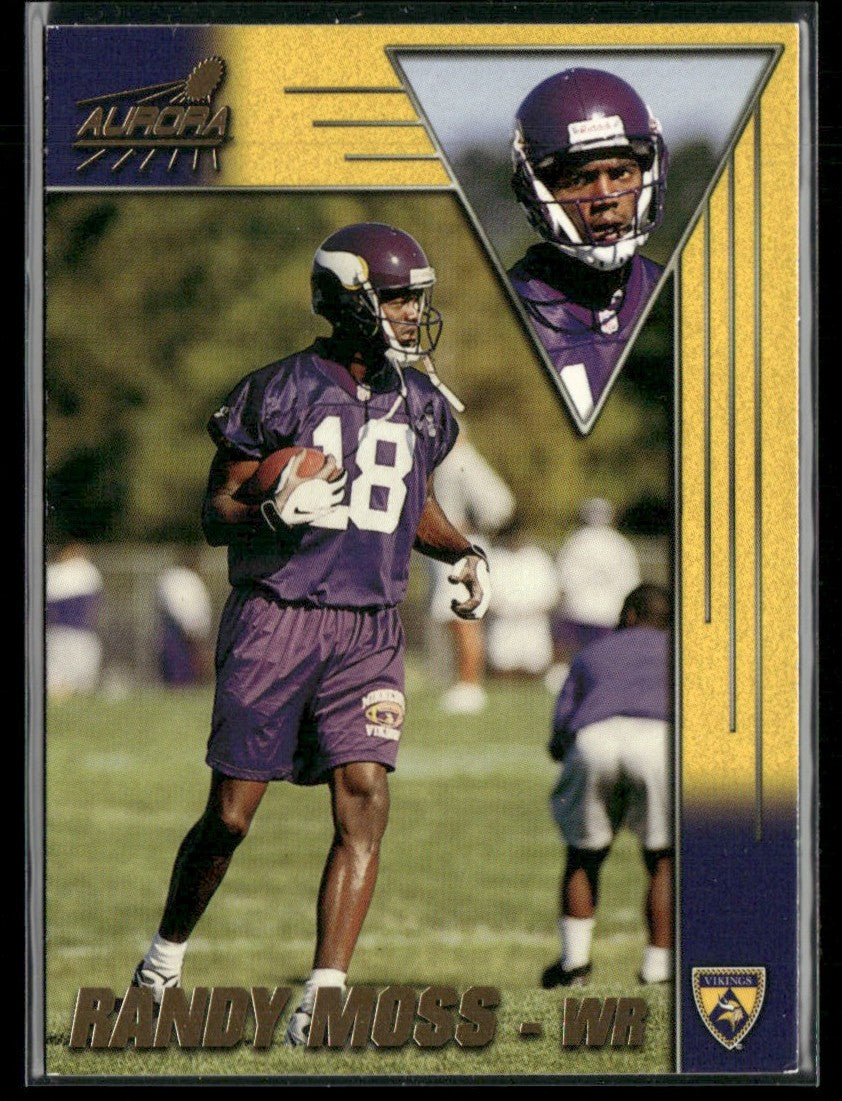Randy Moss 1998 Pacific Aurora RC #94 Minnesota Vikings