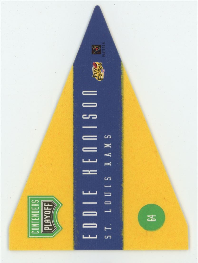 Eddie Kennison 1996 Playoff Contenders Pennants #64 Los Angeles Rams