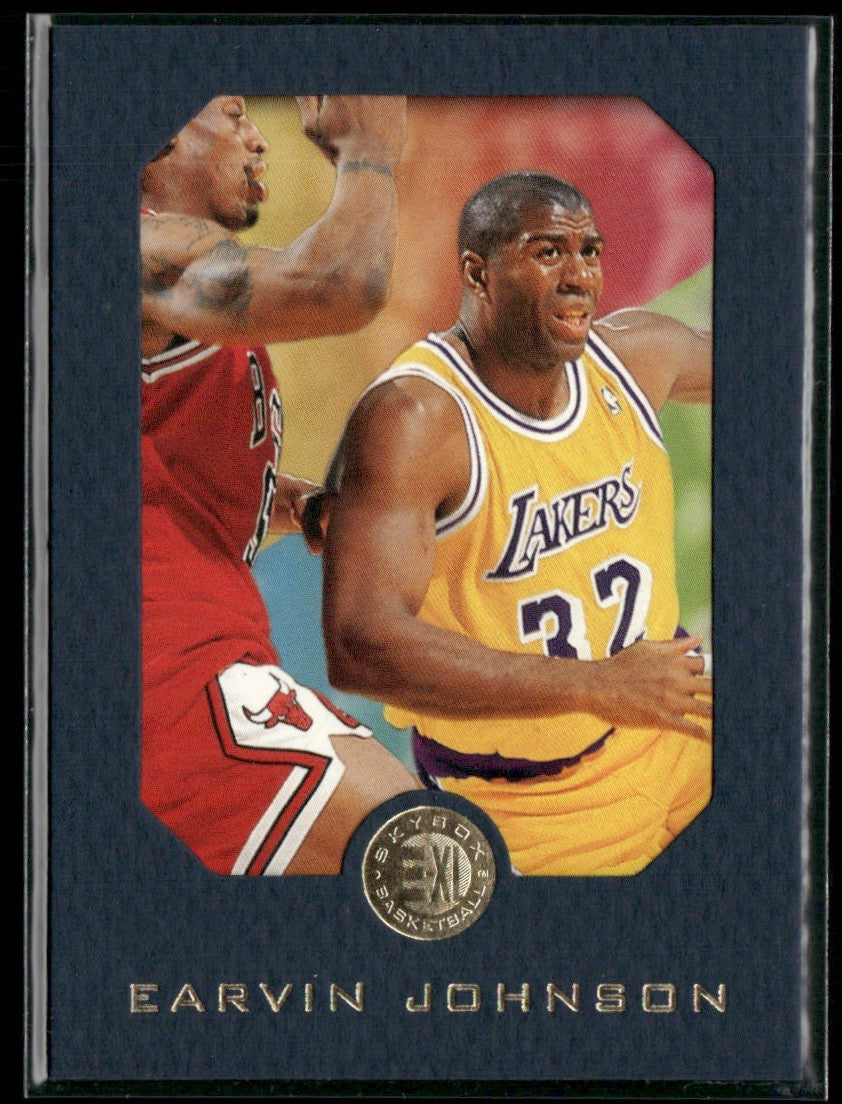 Earvin Johnson 1996 SkyBox EXD #40 Los Angeles Lakers