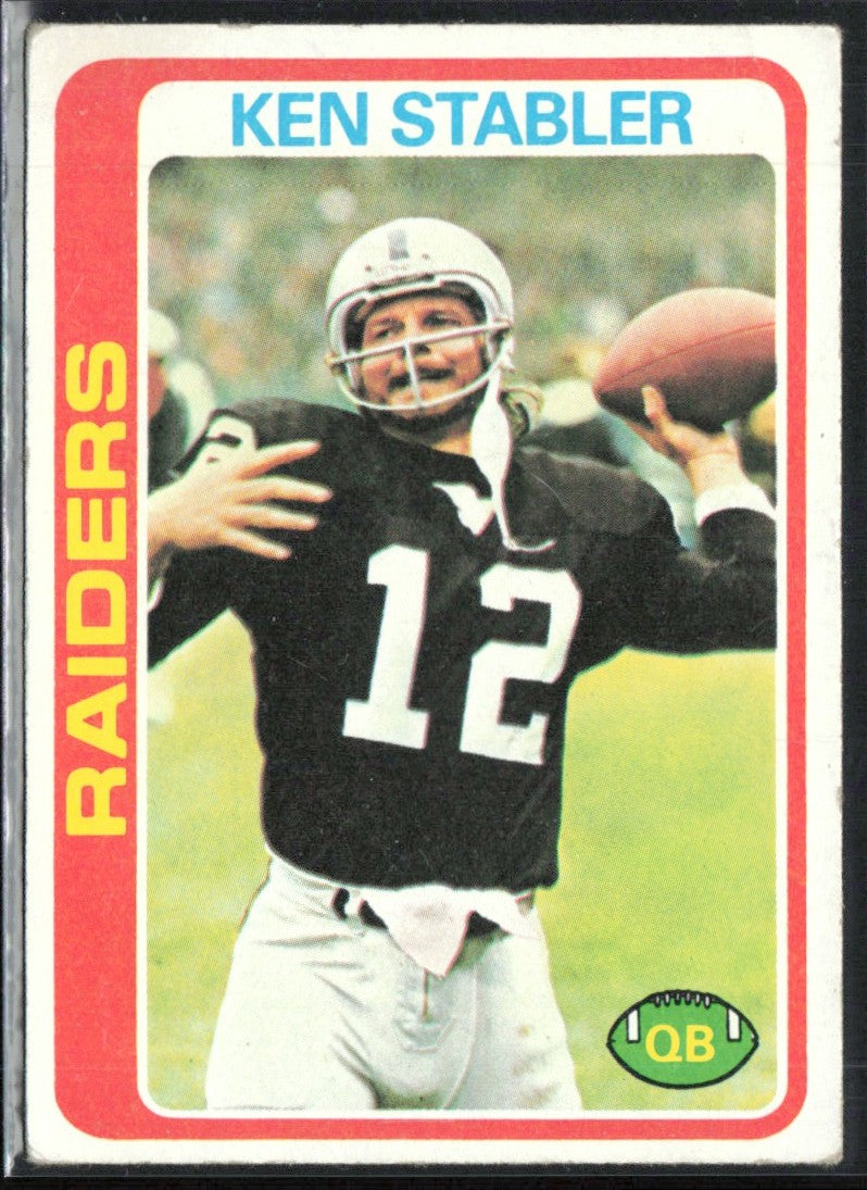 Ken Stabler 1978 Topps #365 Oakland Raiders