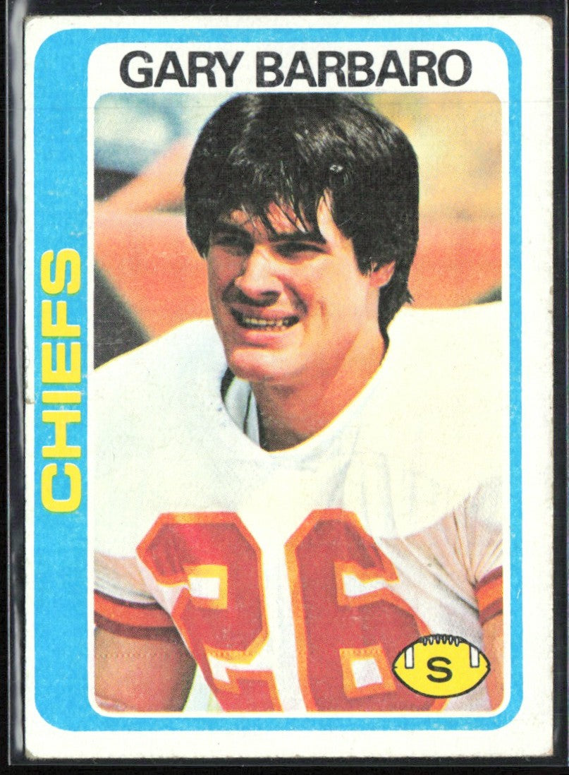 Gary Barbaro 1978 Topps RC #97 Kansas City Chiefs
