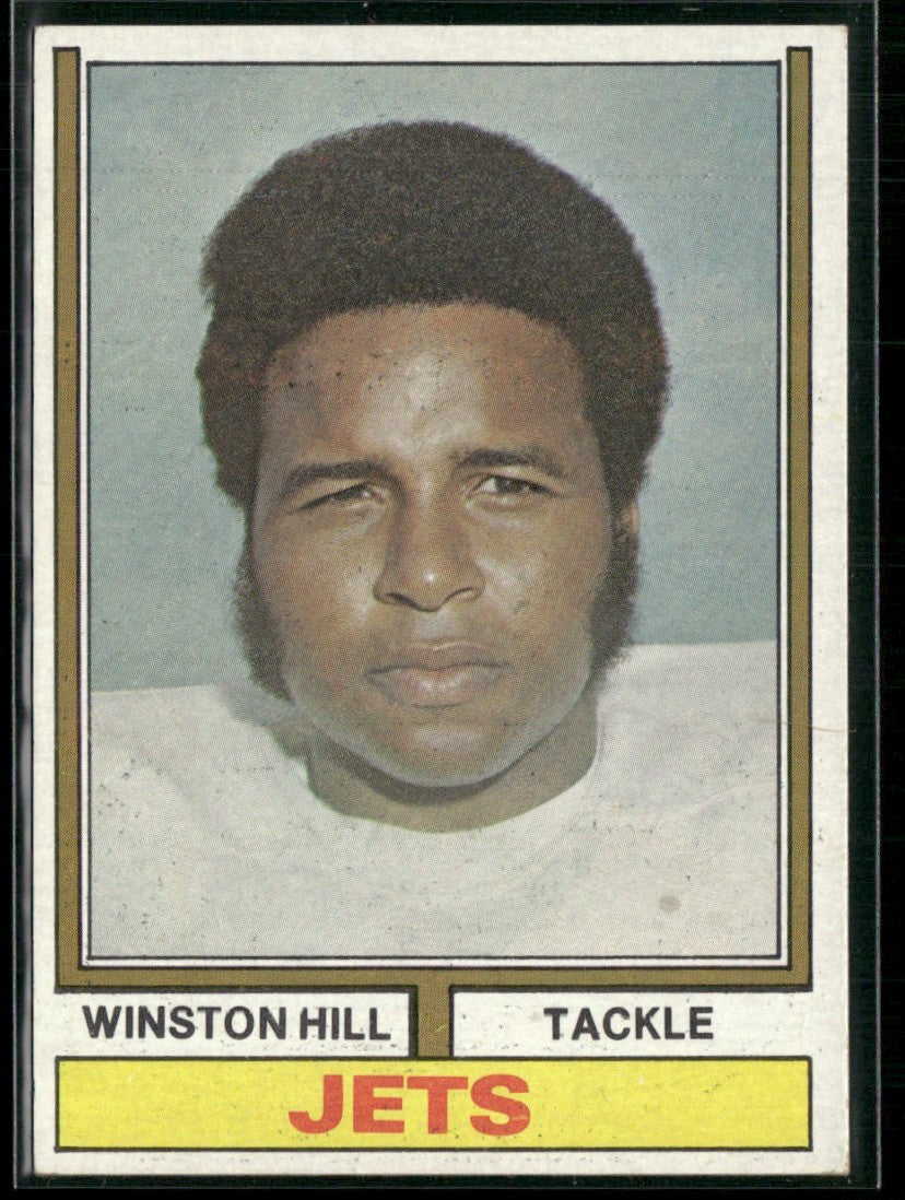 Winston Hill 1974 Topps #15 New York Jets