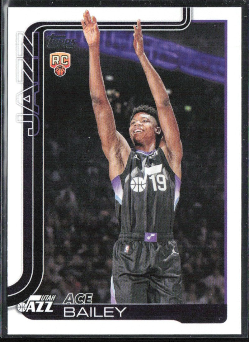 Ace Bailey 2025 Topps RC #205 Utah Jazz