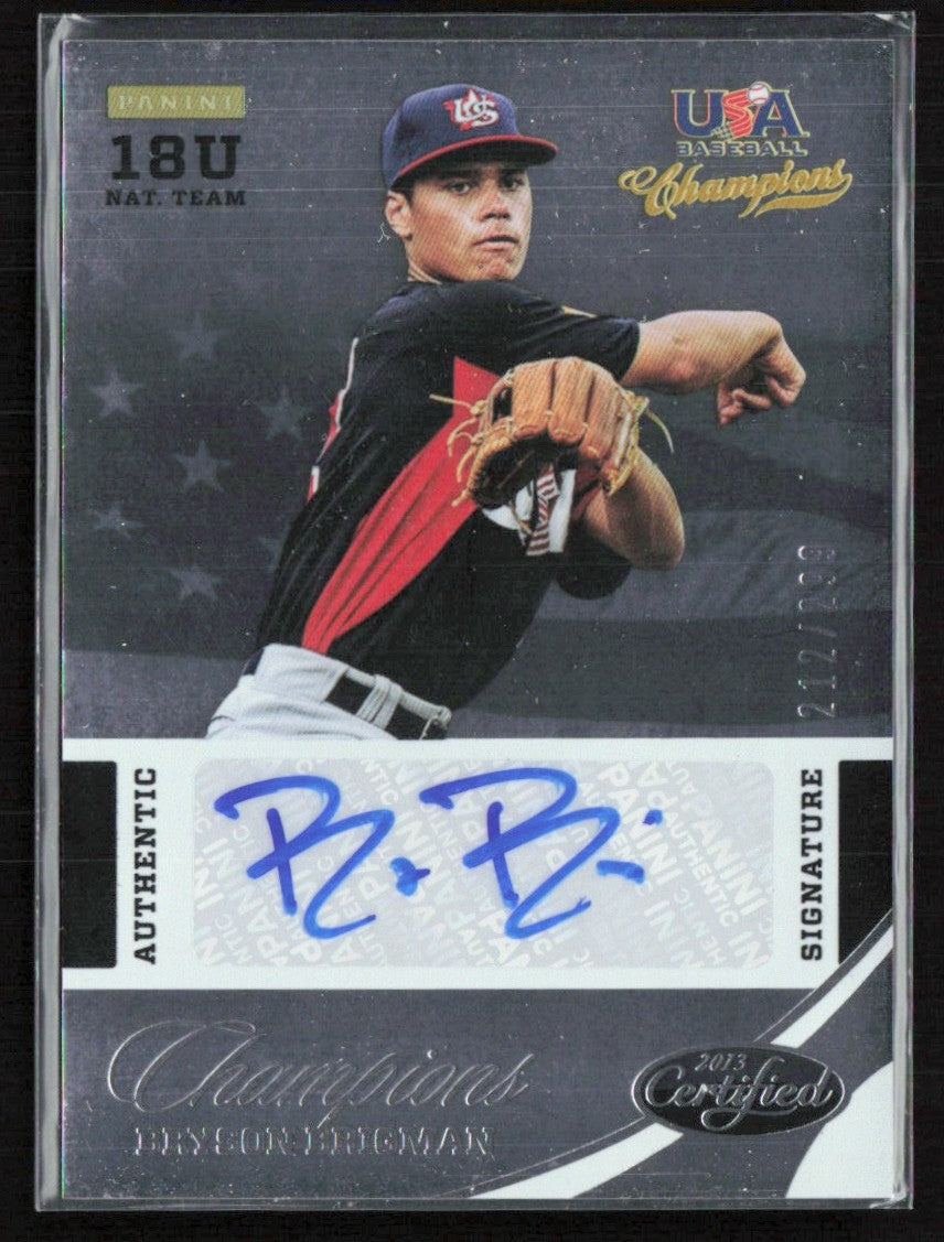Bryson Brigman 2013 Panini USA Champions National Team Certified AUTO /299 #28