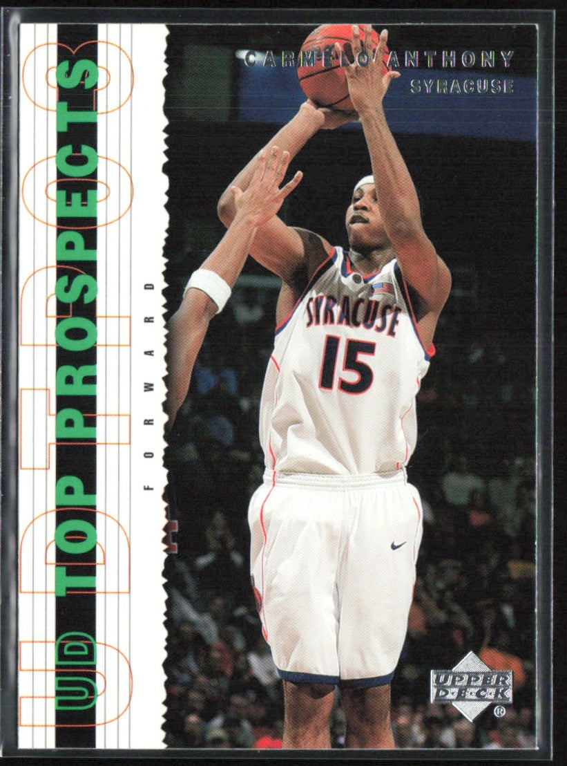 Carmelo Anthony 2003 UD Top Prospects #5 Syracuse Orangemen
