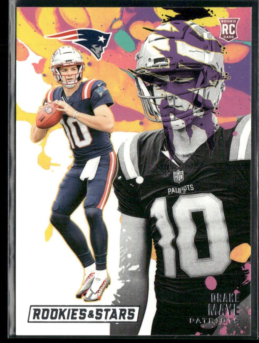 Drake Maye 2024 Panini Rookies & Stars RC #RE-DME New England Patriots
